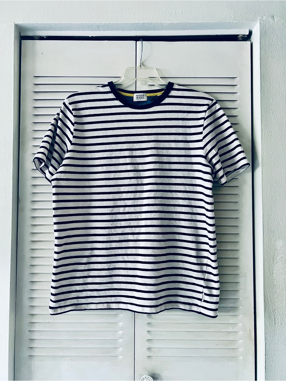 Scotch & Soda blue and white striped top
